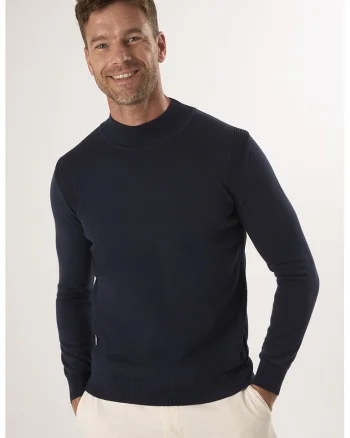 Pulover slim fit de bumbac, Albastru ultramarin