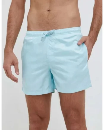 Sort de baie cu buzunare, 2XL, Albastru deschis