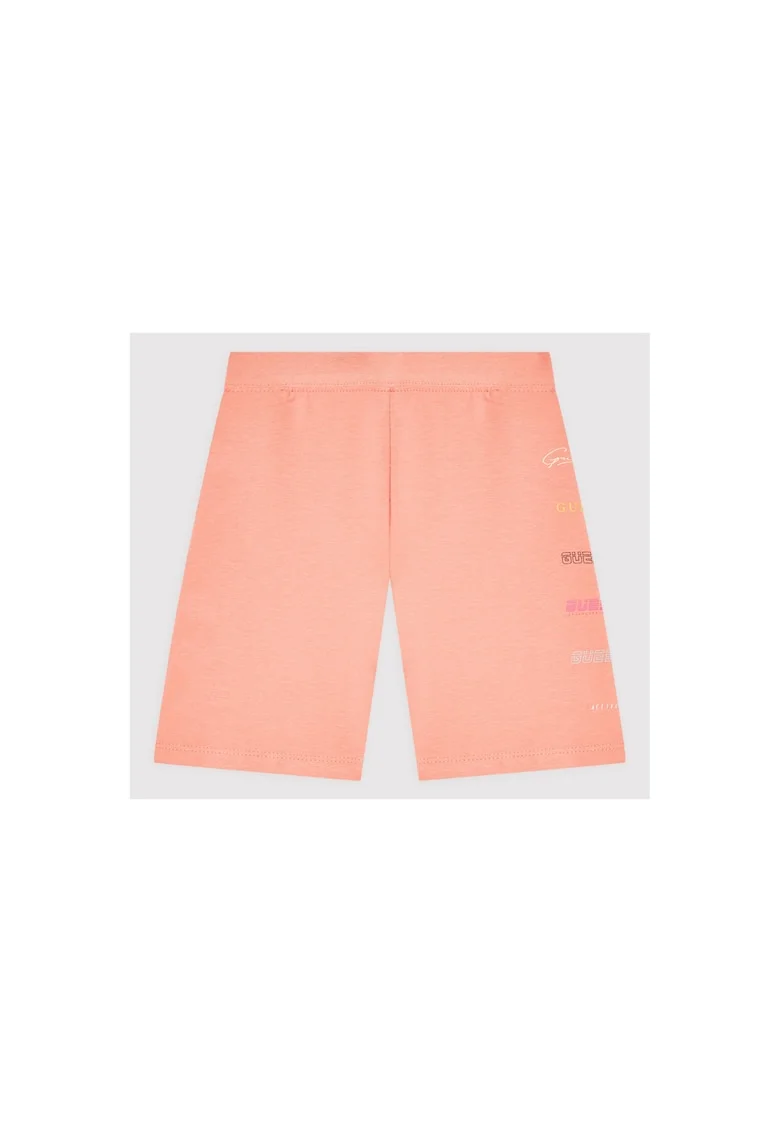 Pantaloni scurti copii,  Bumbac organic, Portocaliu, Portocaliu