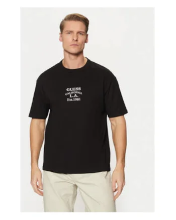 Tricou bumbac cu imprimeu text, Negru