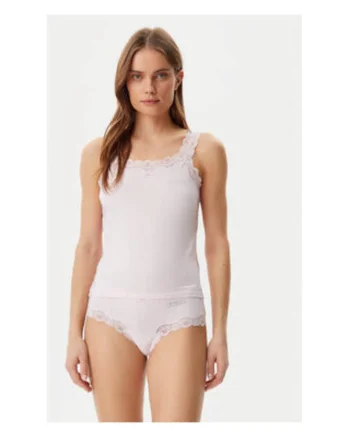 Top de pijama din amestec de modal, Uni