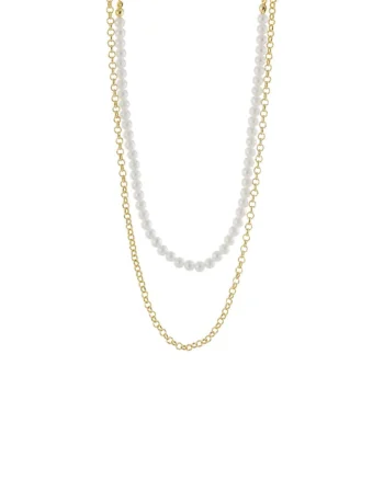 Colier placat cu aur de 18K, Auriu