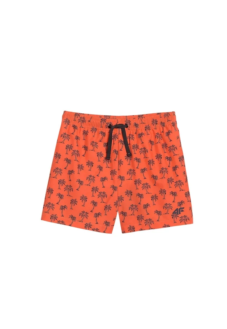 Pantaloni scurti de baie baieti,  poliester, portocalii, uscare rapida