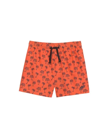 Pantaloni scurti de baie baieti,  poliester, portocalii, uscare rapida