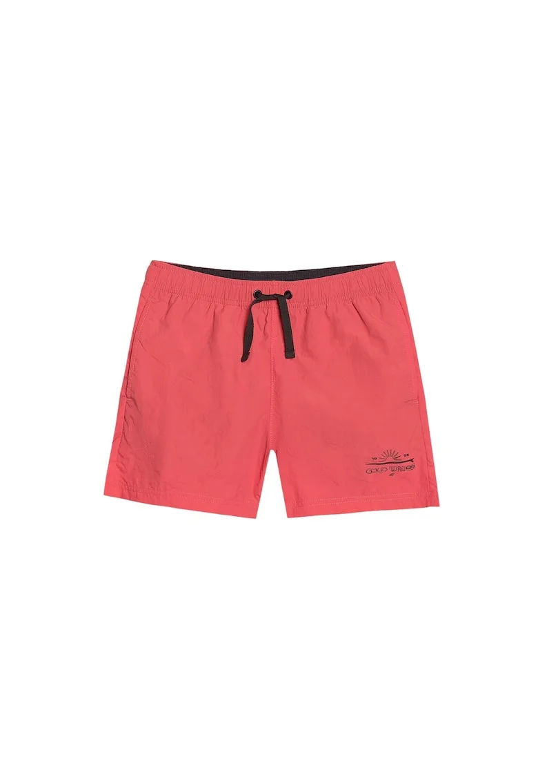 Pantaloni scurti de surf  poliester, pentru baieti, rosu