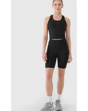 Colanti Femei  Talia Inalta, Negru Intens, Material Sintetic