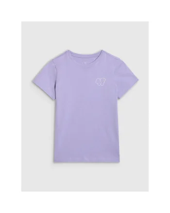 Tricou Fete  Junior, Bumbac - 78945, Violet deschis