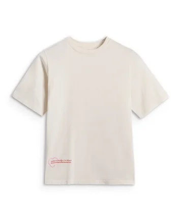 Tricou Oversize  Bumbac, Junior - 45676, Alb ecru