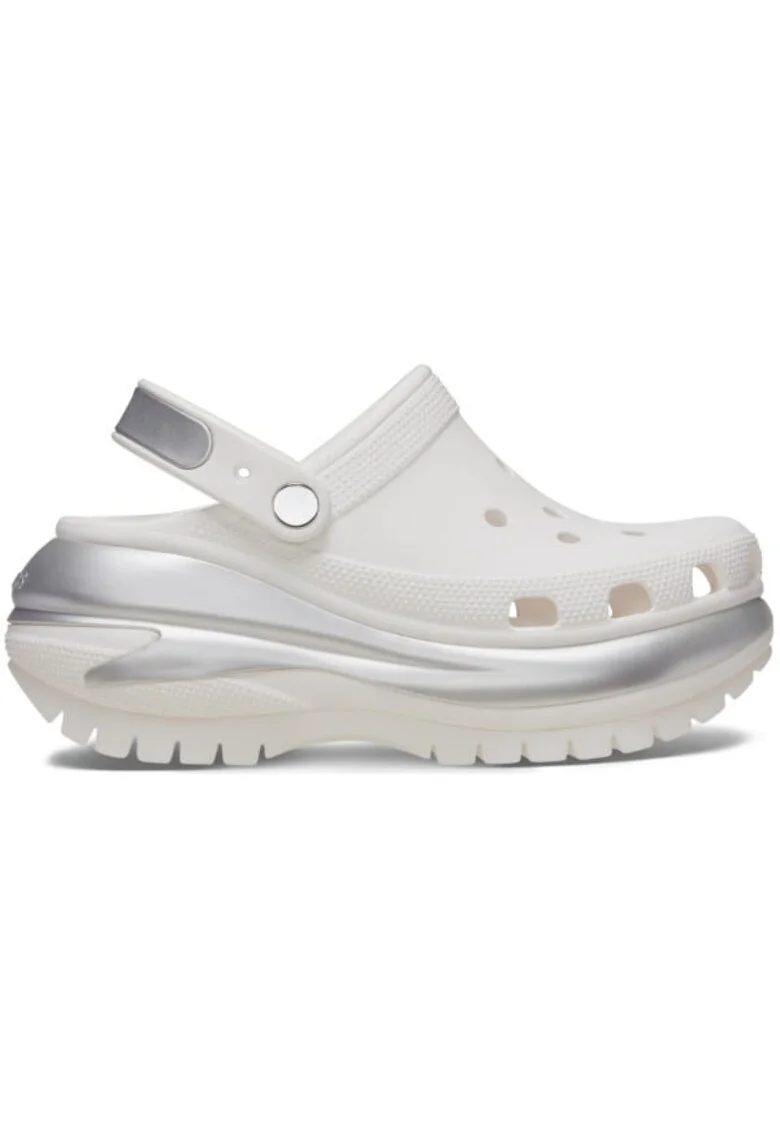 Saboti  Mega Crush Metallic Clog, Alb
