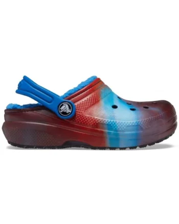 Saboti  Kids' Classic Lined Out of this World Clog - US Albastru - Bright Cobalt, Alb
