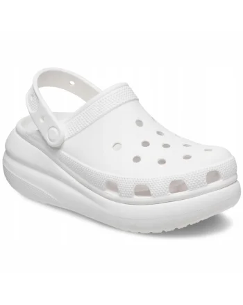 Saboti slingback unisex de cauciuc, Alb