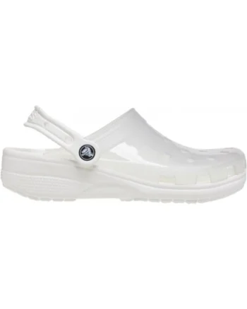 Saboti  Classic Translucent Clog, Alb