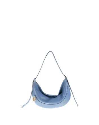 Geanta hobo din piele Aveline, Bleumarin