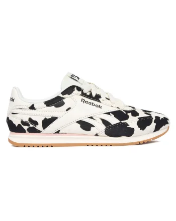 Pantofi sport dama  crem-negru, piele intoarsa si material sintetic, design elegant