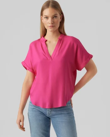 Bluza tunica cu maneca scurta Beauty
