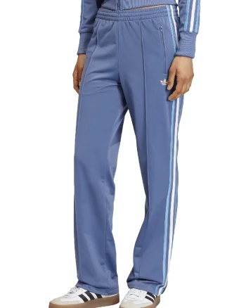 Pantaloni de trening cu talie medie si terminatii cu fermoar, Albastru prafuit