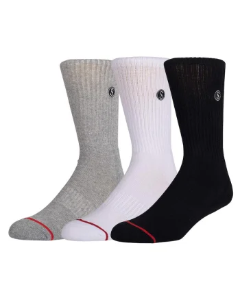 Set de sosete lungi cu model uni - 3 perechi