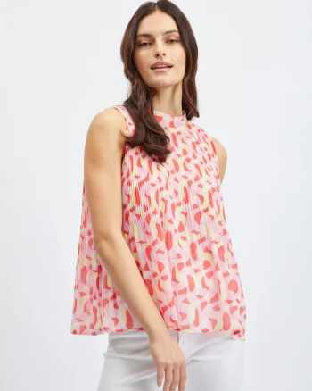Bluza fara maneci cu pliuri Raytime