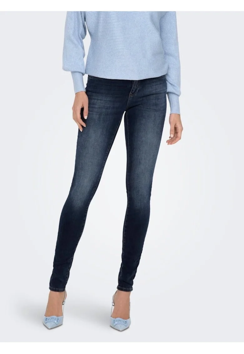 Blugi skinny cu talie medie Blush,