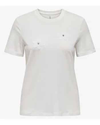 Tricou cu decoratii pe piept