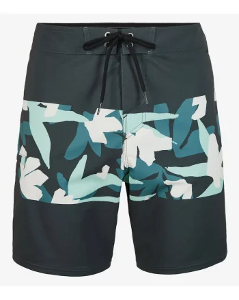 Pantaloni scurti de baie cu imprimeu floral,