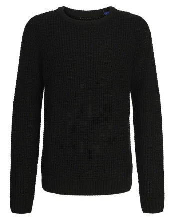 Pulover cu aspect texturat, Negru