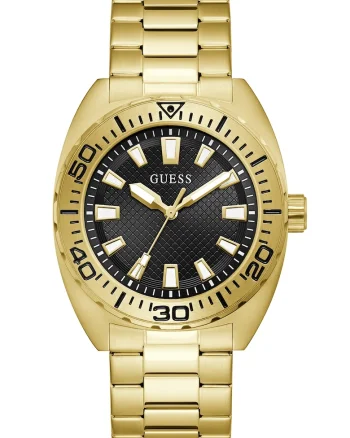 Ceas quartz cu logo East, Auriu