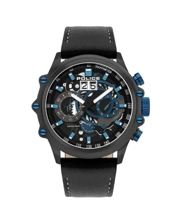 Ceas barbatesc  PL16018JSU.02 Luang, 48mm, 10ATM, Negru