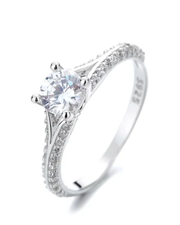 Inel argint 925, JW889, model elegant, placat cu rodiu