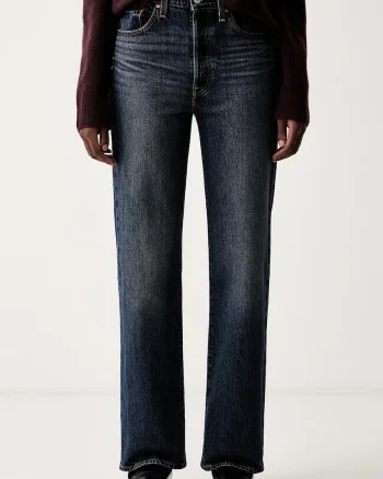 Levi's blugi straight pentru femei RIBCAGE FULL LENGTH