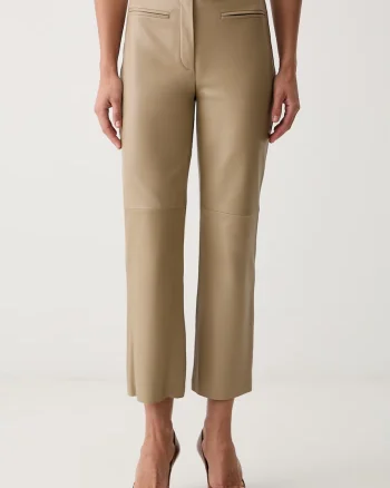 BOSS pantaloni pentru femei din piele Simary