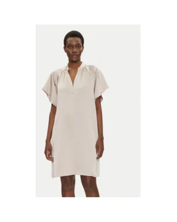 Rochie dama  BBW4490, Poliester reciclat, Bej, Bej