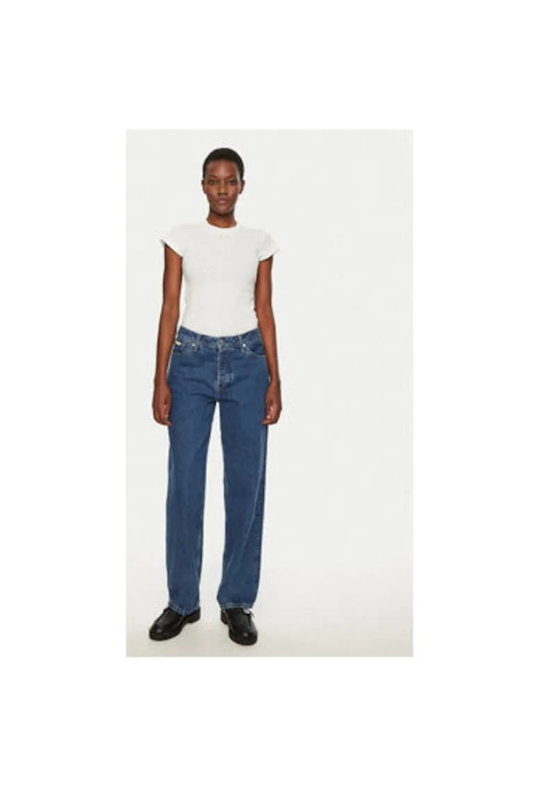 Tricou dama,  304944222, Bumbac organic, Alb, Alb