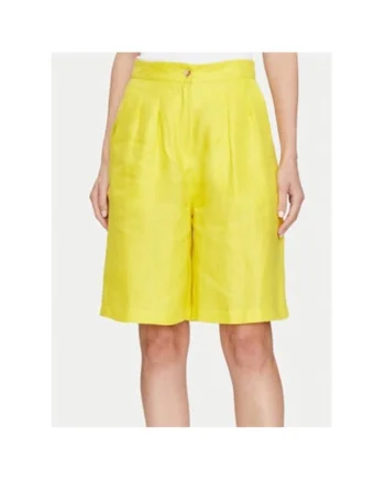 Pantaloni scurti dama,  304456817, In, Galben, Galben