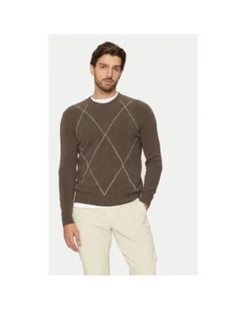 Pulover barbati,  304287237, Bumbac/Nylon, Maro, Maro