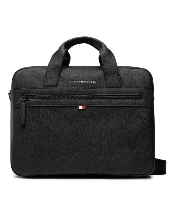 Geanta laptop barbati,  piele ecologica, negru