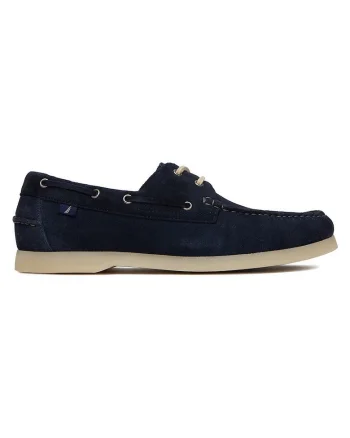 Mocasini barbati  piele intoarsa, bleumarin, stil casual