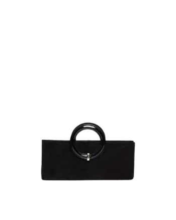 Geanta dama piele,  Nancy, negru, 34x5x15 cm