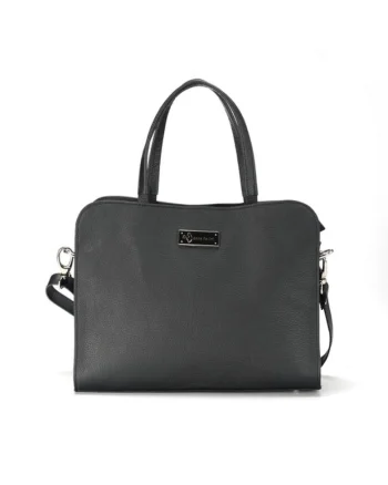 Geanta dama piele,  Hanna 4B, 32x10x27, Negru