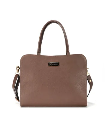 Geanta dama piele,  Hanna 4B, 32x10x27, Maro inchis