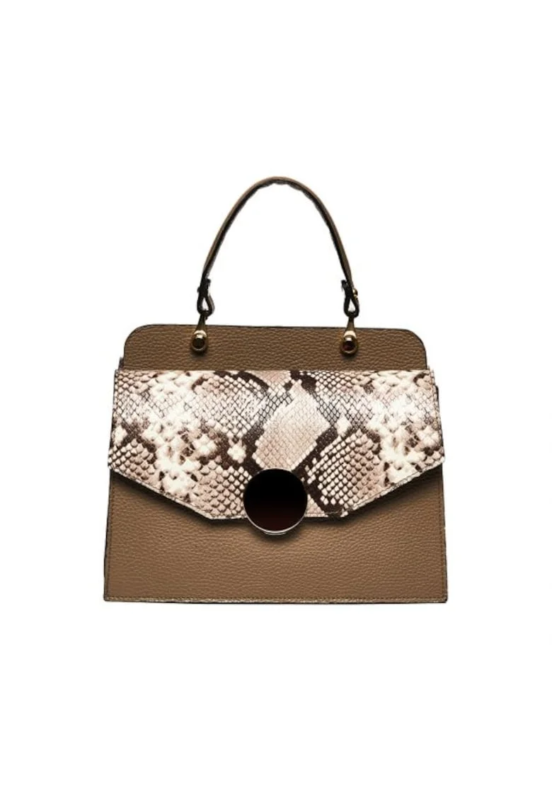 Geanta dama piele,  Felicia, 26x12x20, Grej
