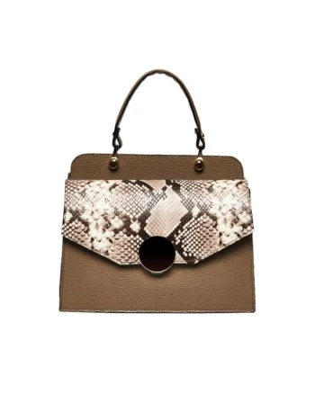 Geanta dama piele,  Felicia, 26x12x20, Grej
