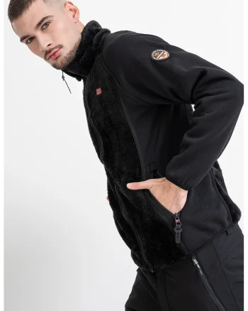 Bluza de trening cu fermoar Titanoz, Negru