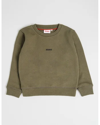 Bluza de trening cu decolteu la baza gatului, Verde inchis