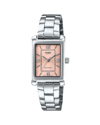 Ceas dama  LTP-1234DD, ionizat, bratara inox, cadran roz, 21x07.4mm