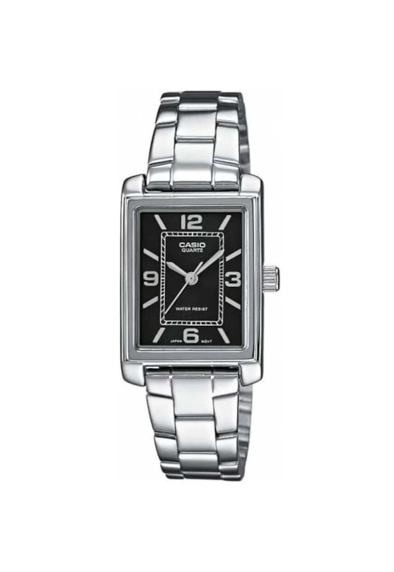 Ceas dama  analog, bratara otel inoxidabil, cadran negru, 21x7.4mm