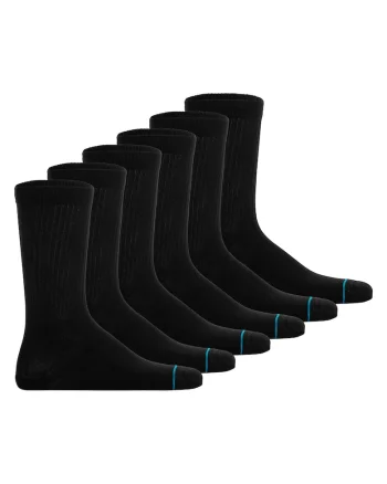 Set de sosete unisex din amestec de modal si lyocell - 6 perechi, Negru