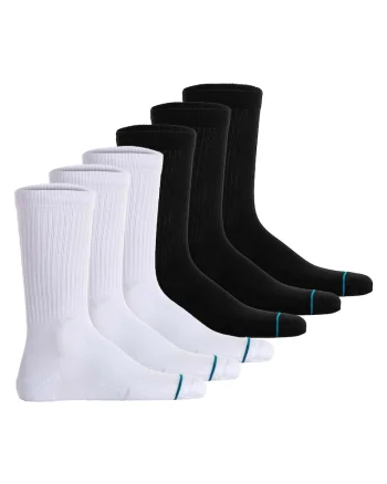Set de sosete unisex - 6 perechi, Alb/Negru
