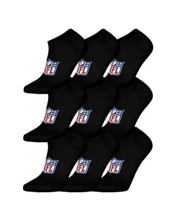 Set de sosete unisex cu logo - 9 perechi, Negru