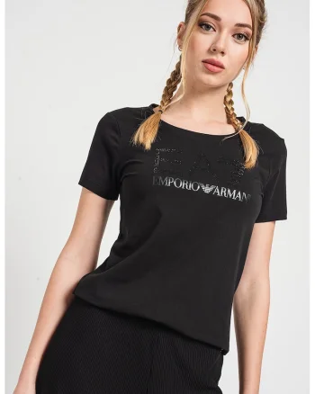 Tricou cu imprimeu logo, Negru